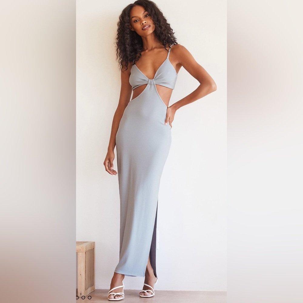 Opening Night Cutout Bodycon Maxi Dress S